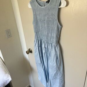 French Connection light blue linen dress